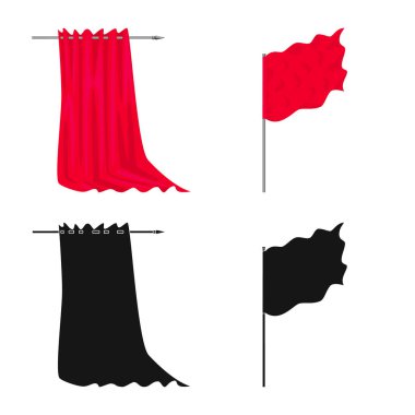 Doku ve sunum logo yalıtılmış nesne. Hisse senedi için doku ve medya vektör simge kümesi.