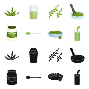 Protein ve deniz simge vektör tasarımı. Protein ve web için doğal hisse senedi simgesi.