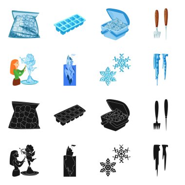 Doku ve donmuş simgesi yalıtılmış nesne. Doku ve hisse senedi için şeffaf vektör ikon koleksiyonu.