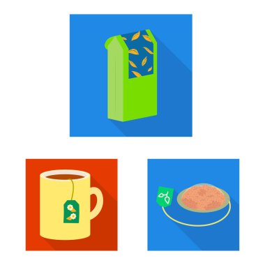 Ürün ve organik işareti yalıtılmış nesne. Ürün ve hisse senedi için çiçek vektör simge kümesi.