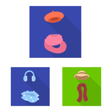 Alışveriş ve sıcak sembolü izole nesne. Web için alışveriş ve doku stok sembolü koleksiyonu.