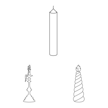 Kaynak ve tören sembolü izole nesne. Stok için kaynak ve yangın vektör simgesinin toplanması.