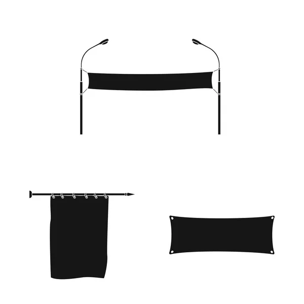 Illustration vectorielle du symbole matériel et médiatique. Collection de matériel et icône vectorielle textile pour stock . — Image vectorielle