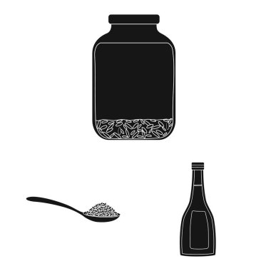 Diyet ve pişirme logo vektör tasarımı. Diyet ve organik hisse senedi vektör çizim.