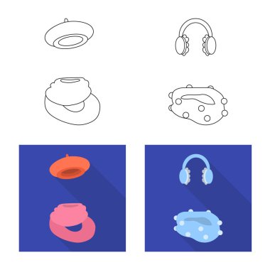 Giysi tasarım vektör ve simge doku. Giysi koleksiyonu ve hisse senedi için hava vektör simgesi.