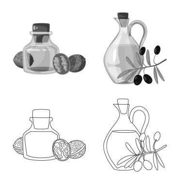 Sağlıklı ve sebze logo vektör tasarımı. Sağlıklı topluluğu ve web için tarım hisse senedi simgesi.