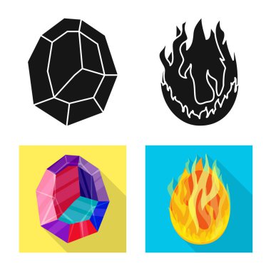 Hayvan ve tarih öncesi işareti yalıtılmış nesne. Hayvan ve sevimli hazır vektör çizim topluluğu.