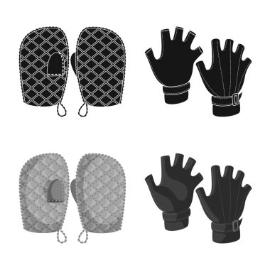 Siluet ve güvenlik işareti vektör Illustration. Siluet ve konfor hisse senedi vektör çizim seti.