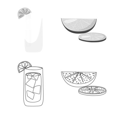 Kafe ve Latin işareti yalıtılmış nesne. Kafe ve web için ulusal hisse senedi simgesi toplama.