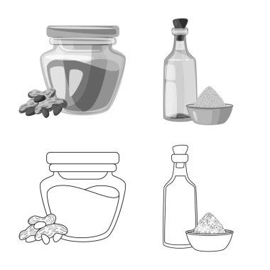 Sağlıklı ve sebze sembolü yalıtılmış nesne. Tarım hisse senedi vektör çizim ve sağlıklı kümesi.