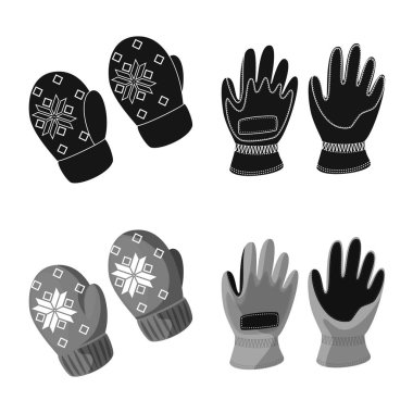 Vektör tasarımı siluet ve güvenlik sembolü. Siluet ve konfor hisse senedi vektör çizim topluluğu.