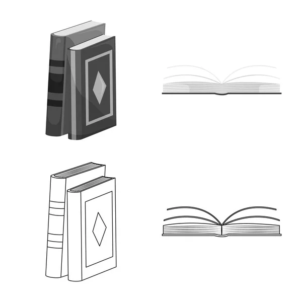 Vektorová design školení a kryt symbolu. Sada školení a vektorové ikony pro UK knihkupectví. — Stockový vektor