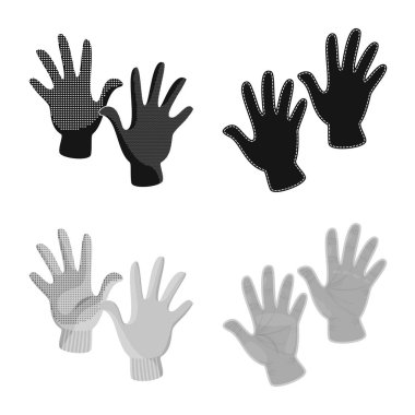 Siluet ve güvenlik logo vektör tasarımı. Siluet ve konfor hisse senedi simgesi için web topluluğu.