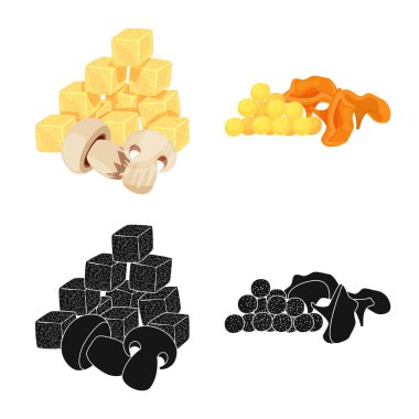 Tat ve daiç sembolü yalıtılmış nesne. Tat ve web için organik hisse senedi simgesi.