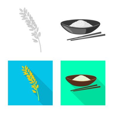 Kırpma ve ekolojik sembolü yalıtılmış nesne. Kırpma ve hisse senedi vektör çizim pişirme koleksiyonu.