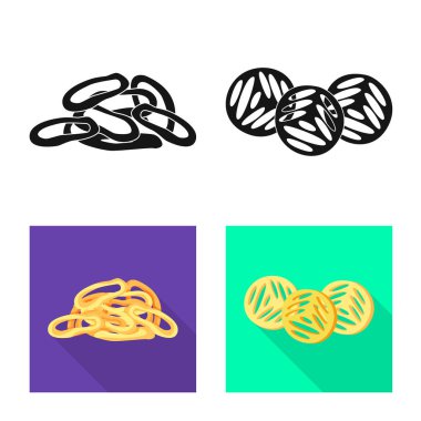 Oktoberfest ve bar simge vektör Illustration. Oktoberfest ve hisse senedi vektör çizim pişirme.