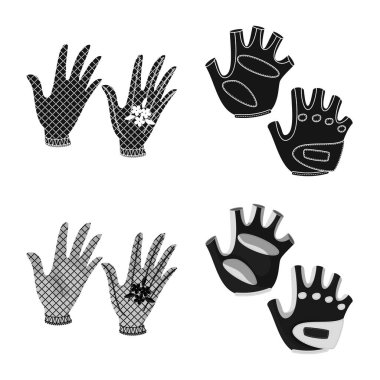 Siluet ve Emanet simge vektör tasarımı. Hisse senedi için konfor ve siluet vektör simge kümesi.