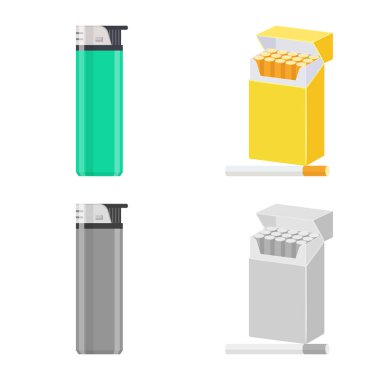 Çöp yalıtılmış nesne ve durdurmak logo. Çöp ve alışkanlık hisse senedi vektör çizim topluluğu.