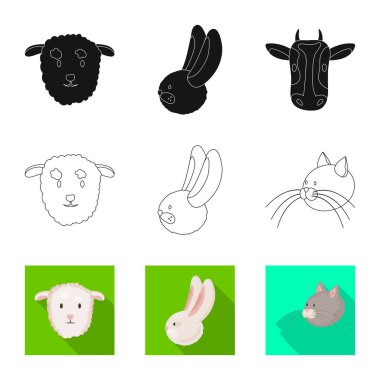 Tarım ve logo yetiştiriciliği vektör Illustration. Tarım ve organik hisse senedi vektör çizim koleksiyonu.