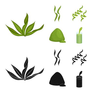 Protein ve deniz simge vektör tasarımı. Protein ve doğal hisse senedi vektör çizim.