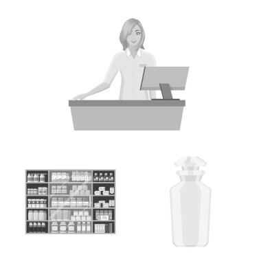 Tıp ve sağlık işareti vektör tasarımı. Tıp ayarla ve vektör simge stok için yardım.