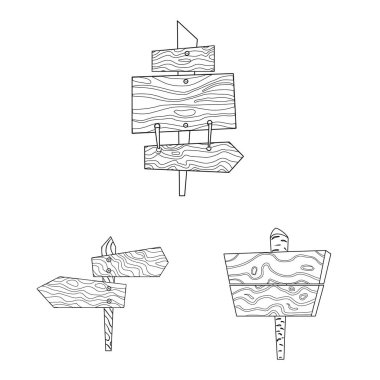 Parke ve malzeme sembolü izole nesne. Stok için parke ve ahşap vektör simgesi koleksiyonu.