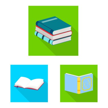 İllüstrasyon ve bilgi işareti yalıtılmış nesne. Stok lar için çizim ve kapak vektör simgesi kümesi.