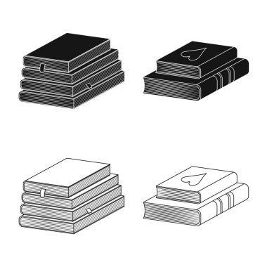 Eğitim ve kapak simgesi yalıtılmış nesne. Eğitim ve kitabevi hisse senedi vektör çizim koleksiyonu.