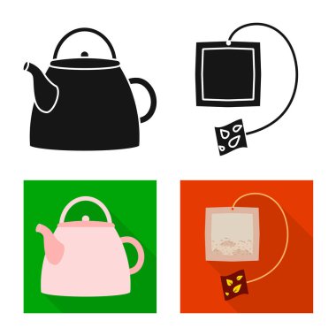 Sağlıklı ve çiçek işareti vektör Illustration. Hisse senedi için sağlıklı ve degrade vektör simge kümesi.