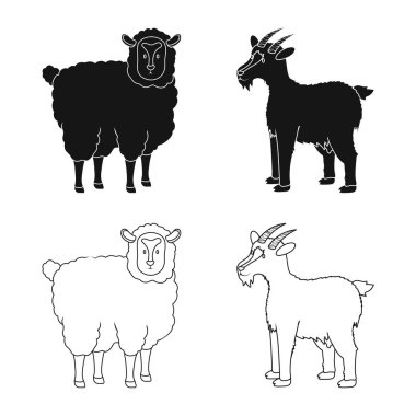 Üreme ve mutfak logo vektör Illustration. Koleksiyon ıslahının ve organik vektör hisse senedi simgesi.