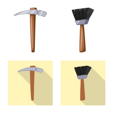 Hikaye ve öğeleri işareti vektör Illustration. Hisse senedi için hikaye ve öznitelikleri vektör simge kümesi.