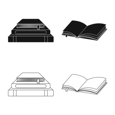 İzole işareti eğitim ve kapak nesne. Eğitim ve kitabevi hisse senedi vektör çizim.