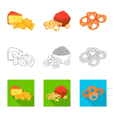 Tat ve daiç logo vektör Illustration. Tat ve hisse senedi için organik vektör ikon koleksiyonu.