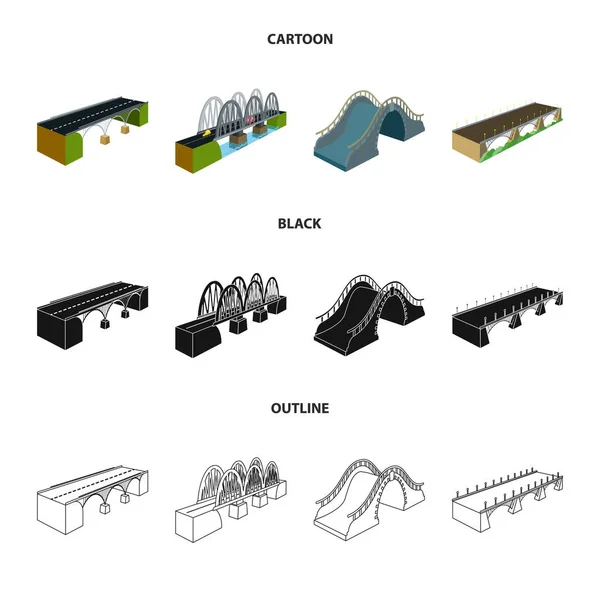 Design vettoriale del collegamento e simbolo del design. Raccolta dell'illustrazione vettoriale di connessione e di riserva laterale . — Vettoriale Stock