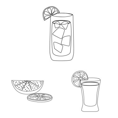 Meksika ve tekila logo vektör tasarımı. Hisse senedi için Meksika ve fiesta vektör simge kümesi.