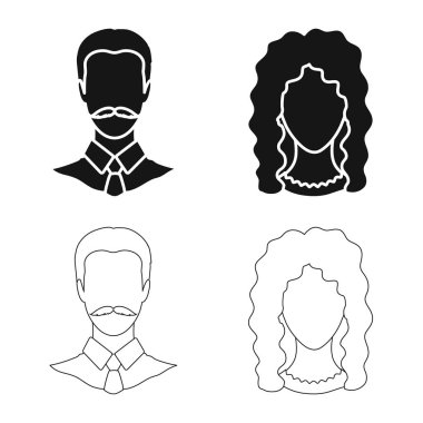 Profesyonel ve fotoğraf logo vektör tasarımı. Web için profesyonel ve profil hisse senedi simgesi kümesi.