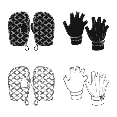 Vektör tasarımı siluet ve güvenlik sembolü. Siluet ve konfor hisse senedi simgesi için web topluluğu.