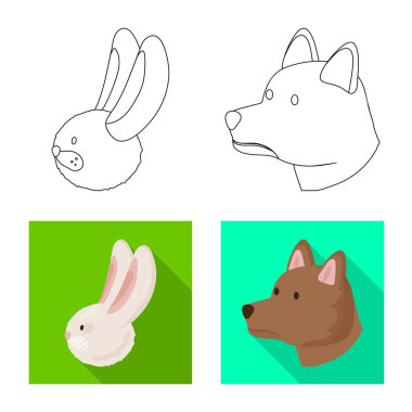 Tarım ve Hayvancılık simge vektör tasarımı. Tarım ve organik vektör simgesini hissenin koleksiyonu.