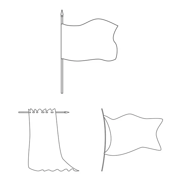 Illustration vectorielle du symbole vierge et toile. Collection d'icônes vectorielles vierges et textiles pour stock . — Image vectorielle