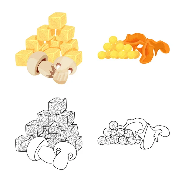 Tat ve daiç simgesi yalıtılmış nesne. Tat ve organik hisse senedi vektör çizim.