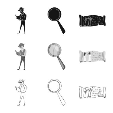 Hikaye ve öğeleri simge vektör tasarımı. Hikaye ve öznitelikleri koleksiyonu vektör hisse senedi simgesi.