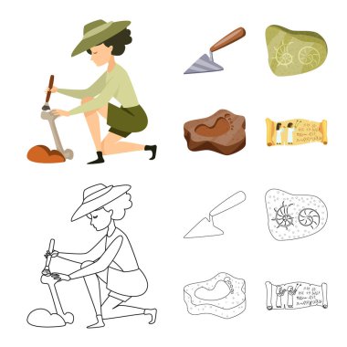 Hikaye ve öğeleri işareti vektör Illustration. Hikaye ve öznitelikleri koleksiyonu stok web simgesi.