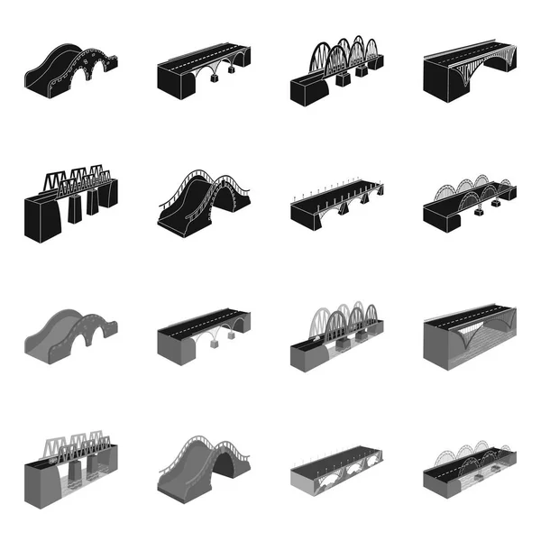 Oggetto isolato di connessione e logo di design. Raccolta dell'illustrazione vettoriale di connessione e di riserva laterale . — Vettoriale Stock