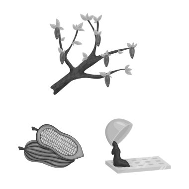 Tatlı ve tatlılık sembolü vektör tasarımı. Tatlı ve ürün stok vektör illüstrasyon seti.