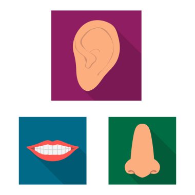 Vücut ve bölümü logo vektör tasarımı. Hisse senedi için vücut ve anatomi vektör simge topluluğu.