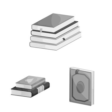 Eğitimin izole nesnesi ve kaynak sembolü. Stok lar için eğitim ve bilgi vektör simgesinin toplanması.