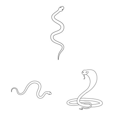 Zehir ve kötü simge vektör Illustration. Zehir topluluğu ve ısırık hisse senedi vektör çizim.