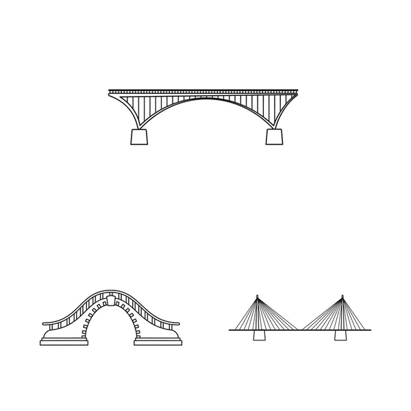 Ilustração vetorial da visão e símbolo de conexão. Conjunto de visão e construir símbolo de estoque para web . — Vetor de Stock