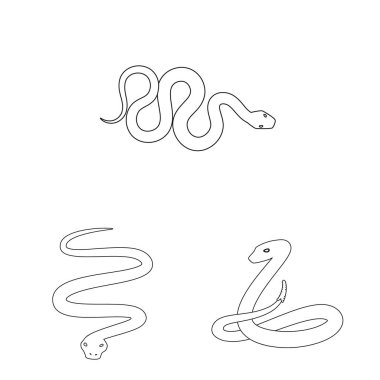 Zehir ve kötü simge vektör Illustration. Zehir kümesi ve ısırık hisse senedi simgesi web için.