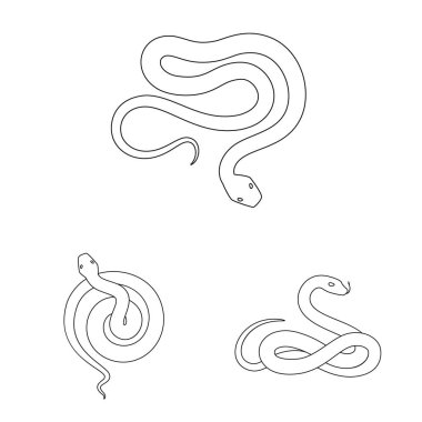 Zehir ve kötü logo vektör Illustration. Zehir kümesi ve ısırık hisse senedi vektör çizim.